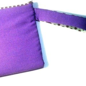 New! Pastel Purple Wristlet/Clutch Purse - Handmade